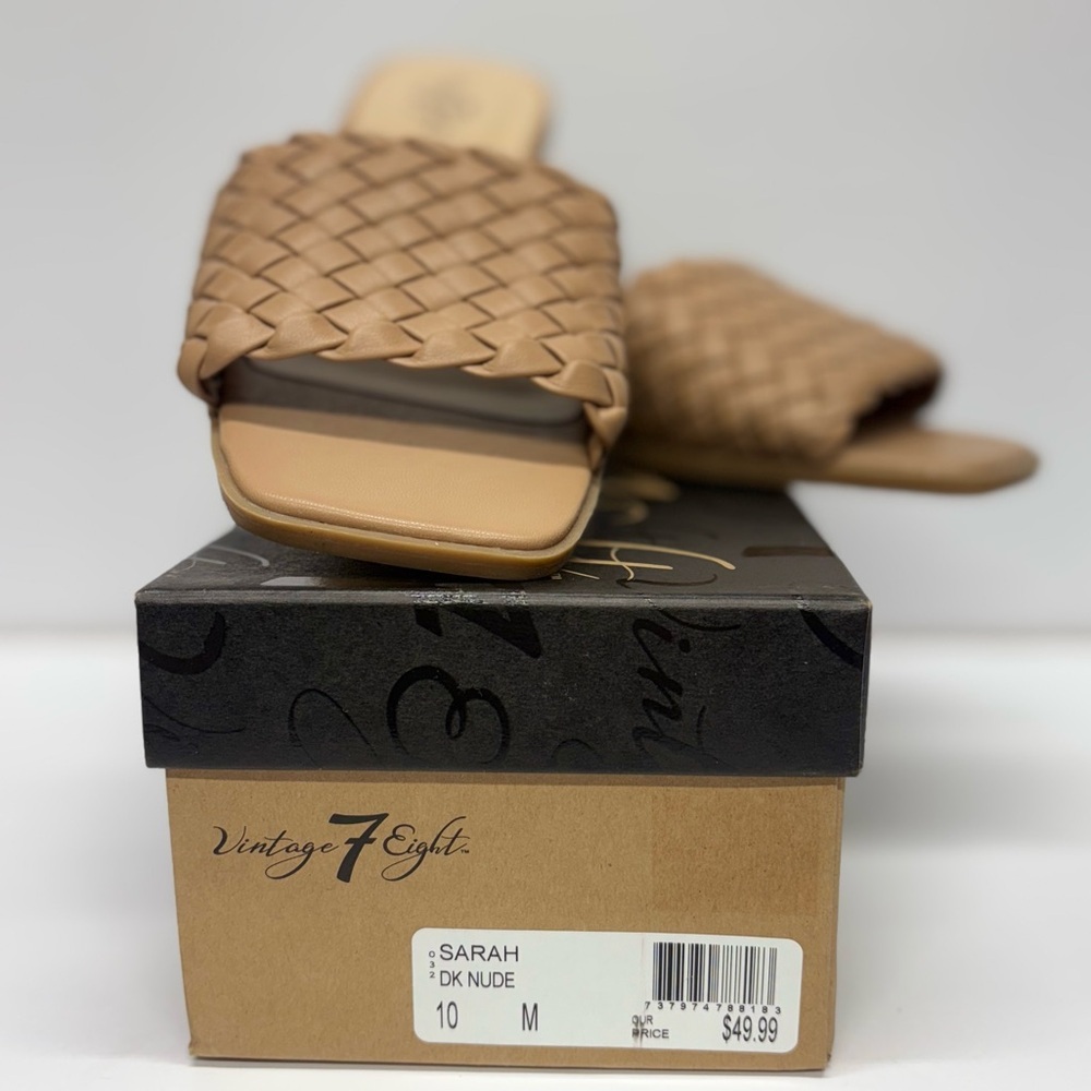 Vintage 7 Eight Mule Sandal with Heel | Tan | Size 10M
NWOT - Picture 9 of 10